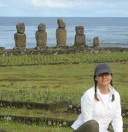 picture of instructor on Easter Island